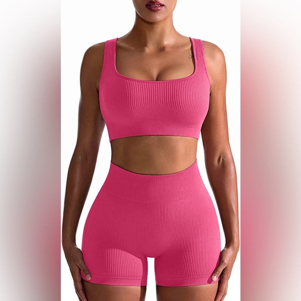 Two piece cute workout set